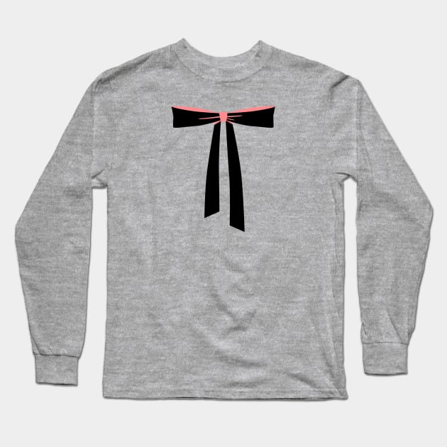 Bow Tie Ribbon Long Sleeve T-Shirt by hahaha.creative